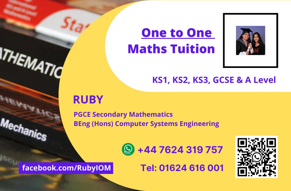 Contact Ruby Maths Tutor IOM